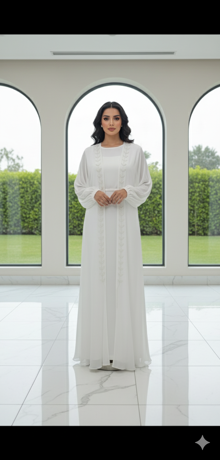 White abaya