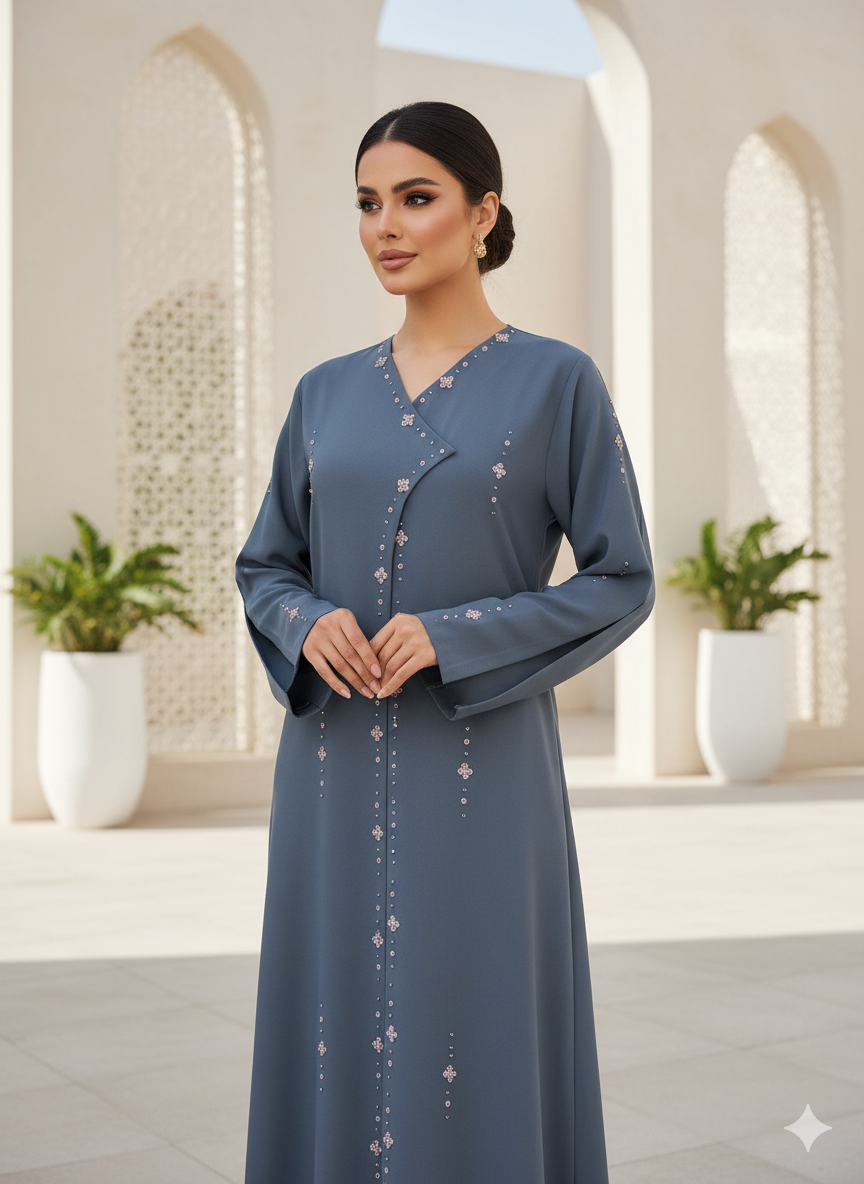 Grey Abaya