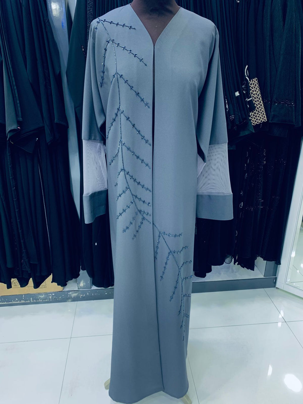 Grey Abaya