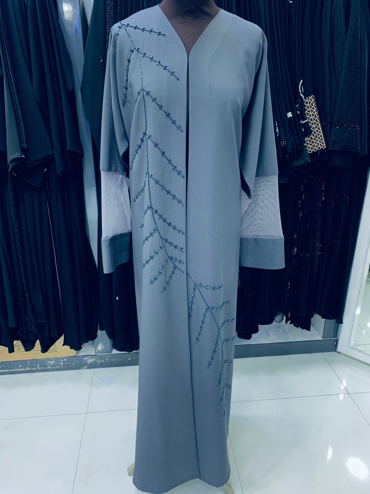 Grey Abaya