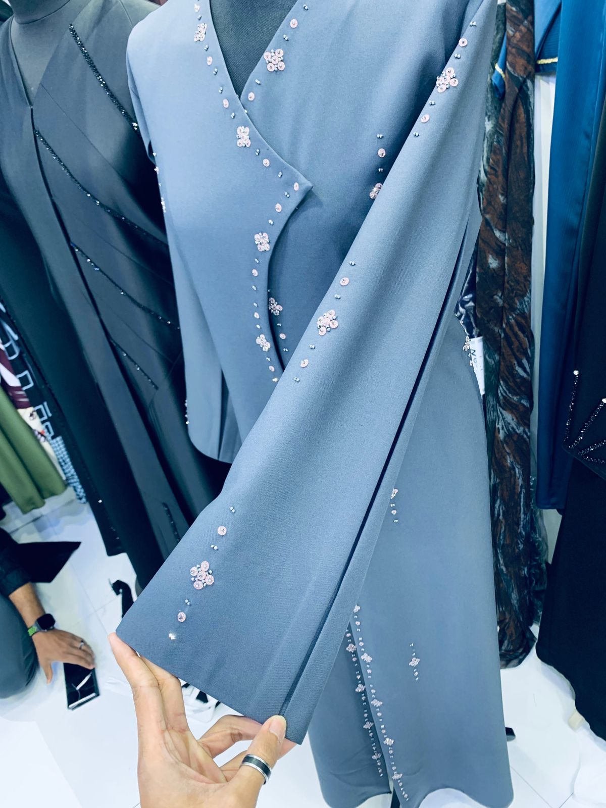 Grey Abaya