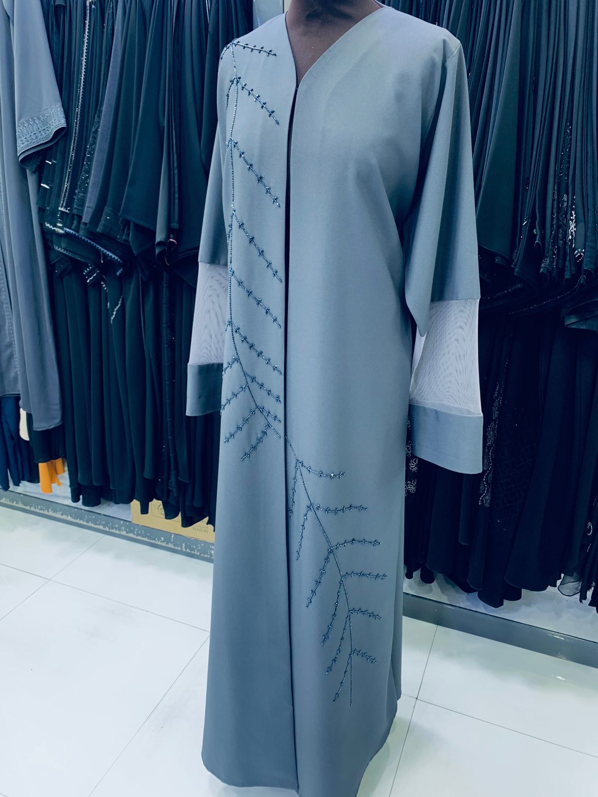 Grey Abaya