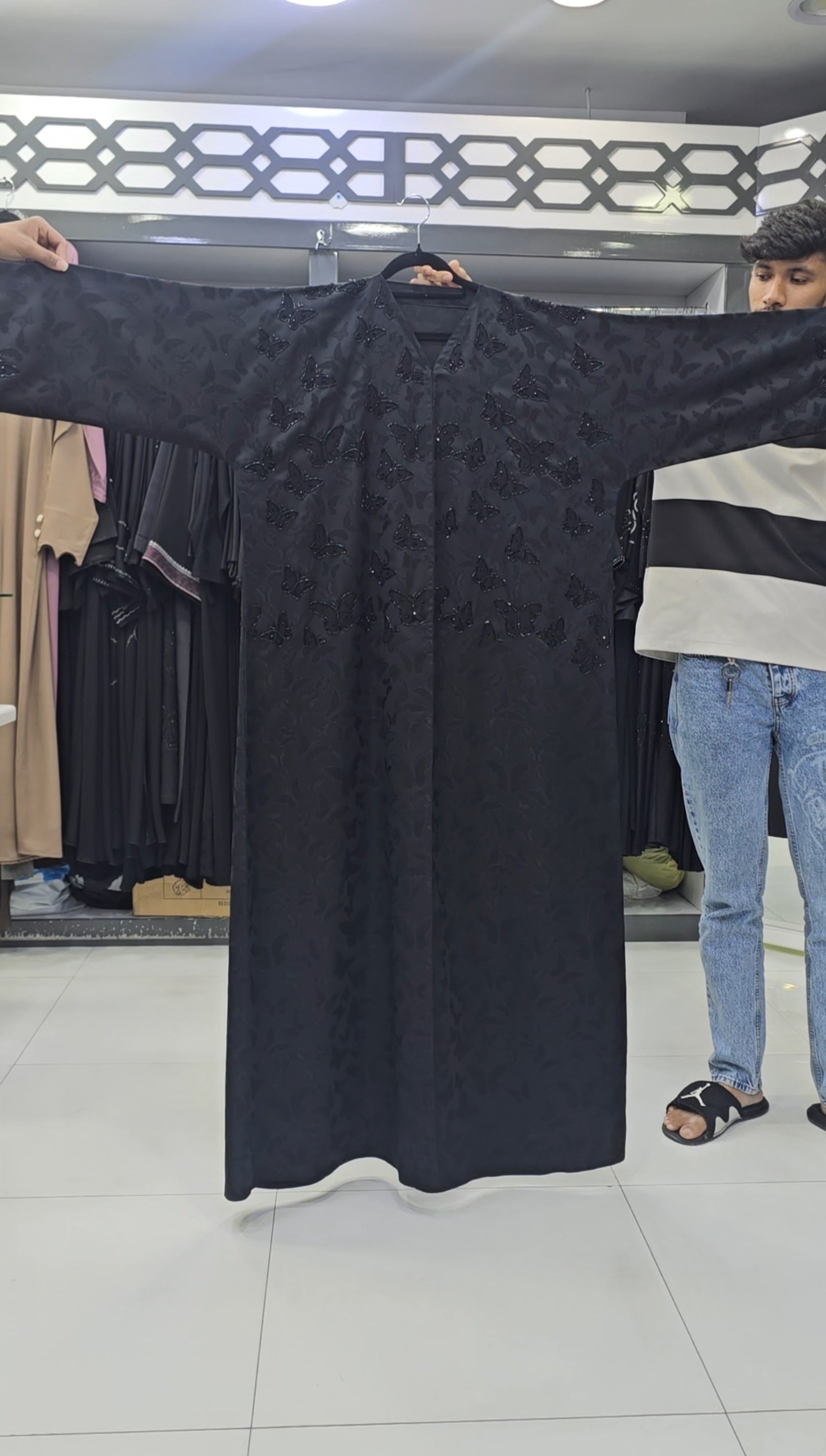Black Butterfly abaya