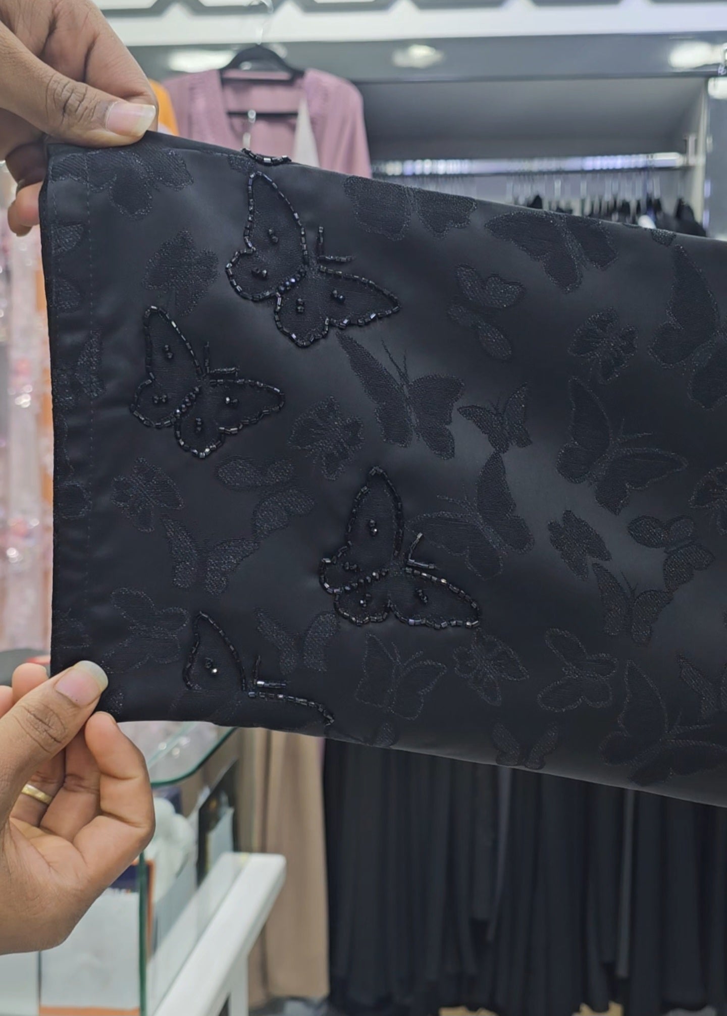 Black Butterfly abaya
