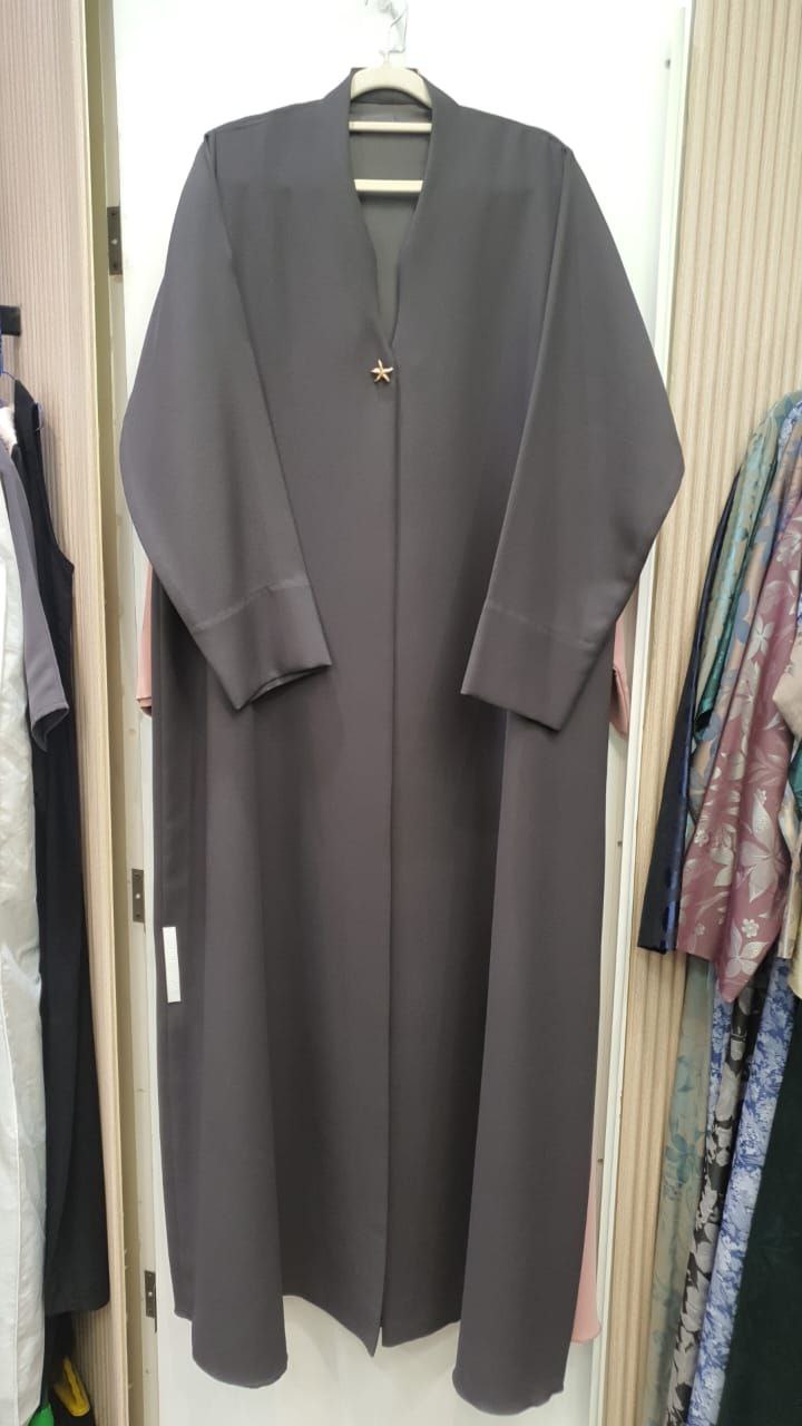 Grey star abaya
