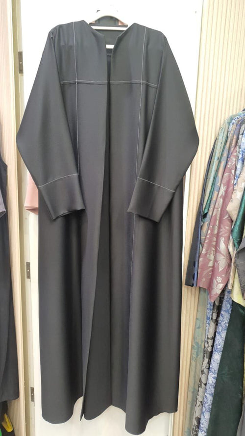 Black lined abaya