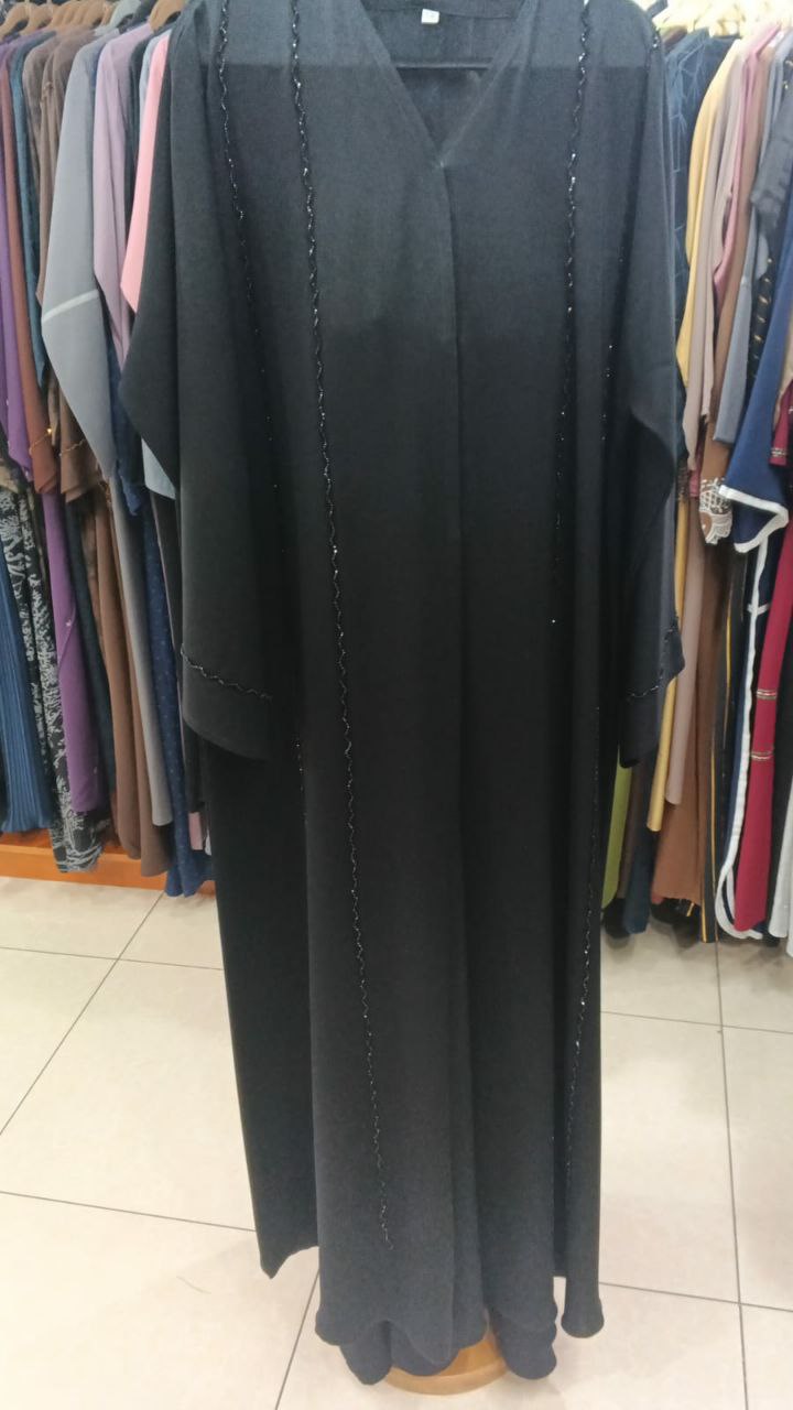 Embroidered Black Abaya