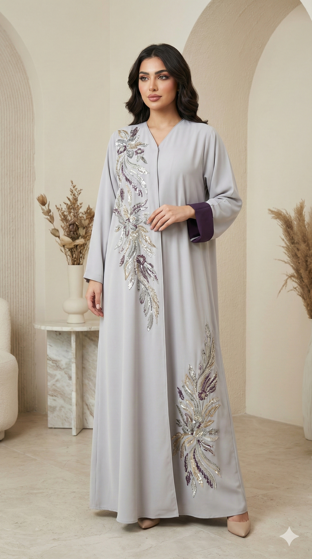Lavender abaya