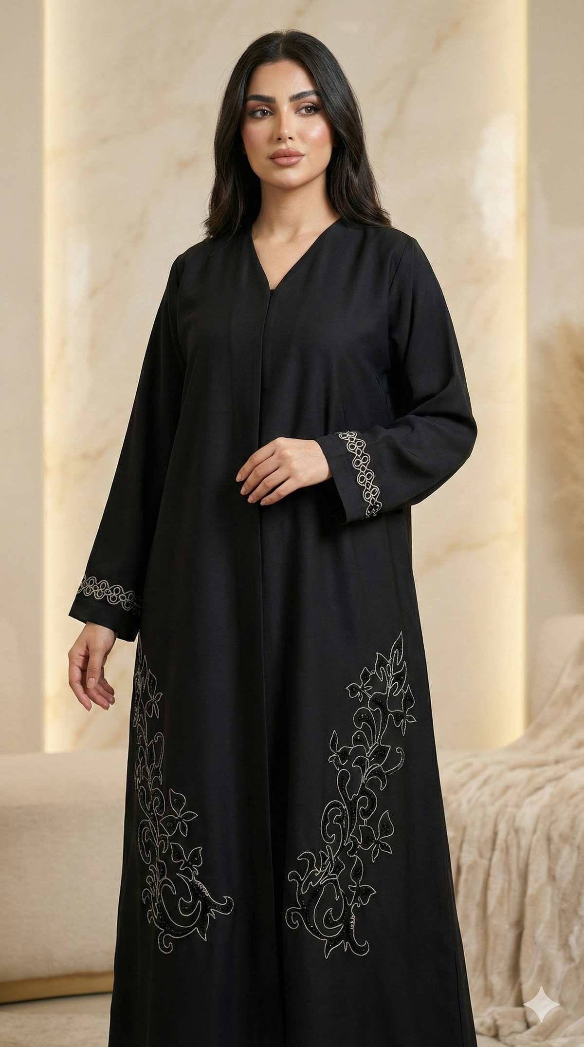 Black design abaya