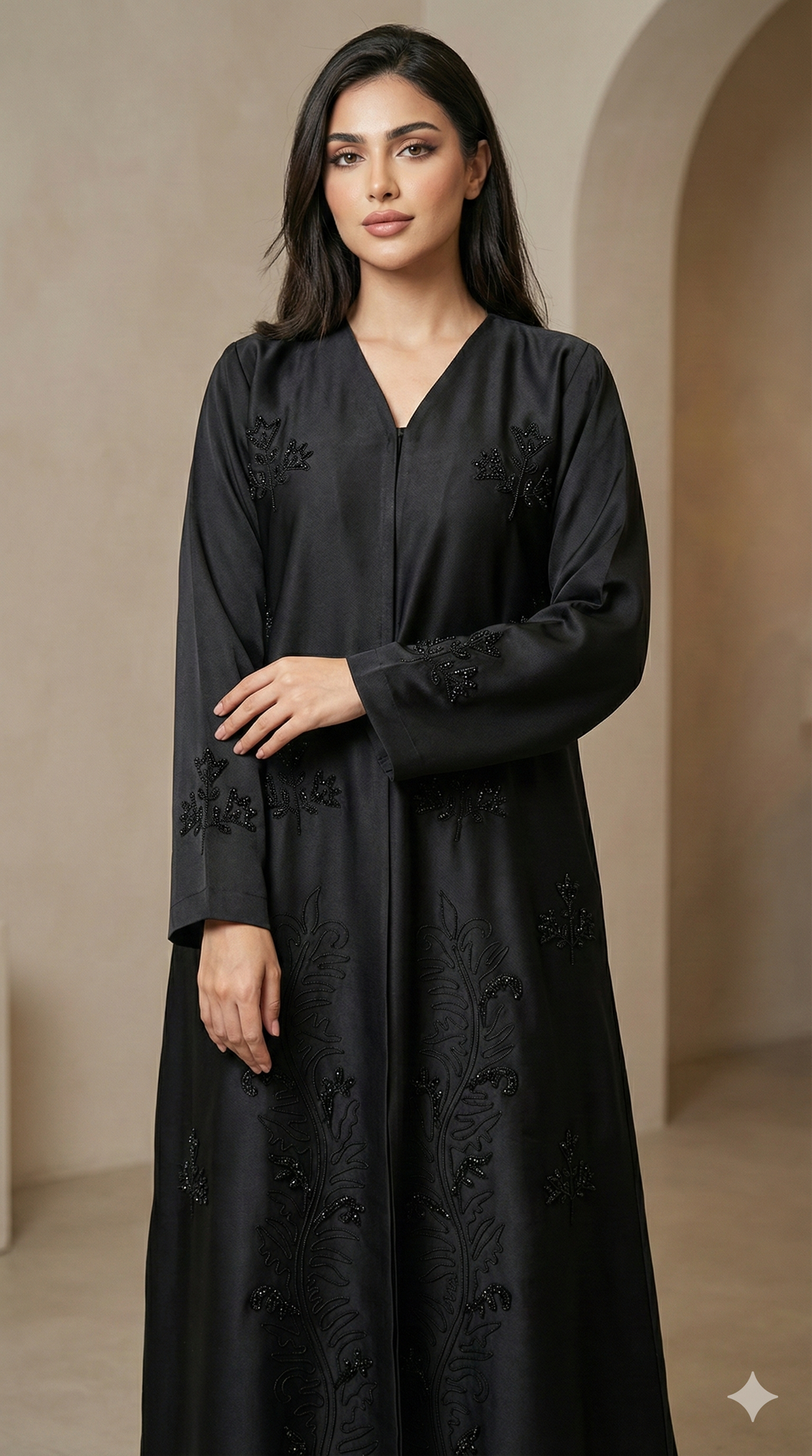 Black design abaya