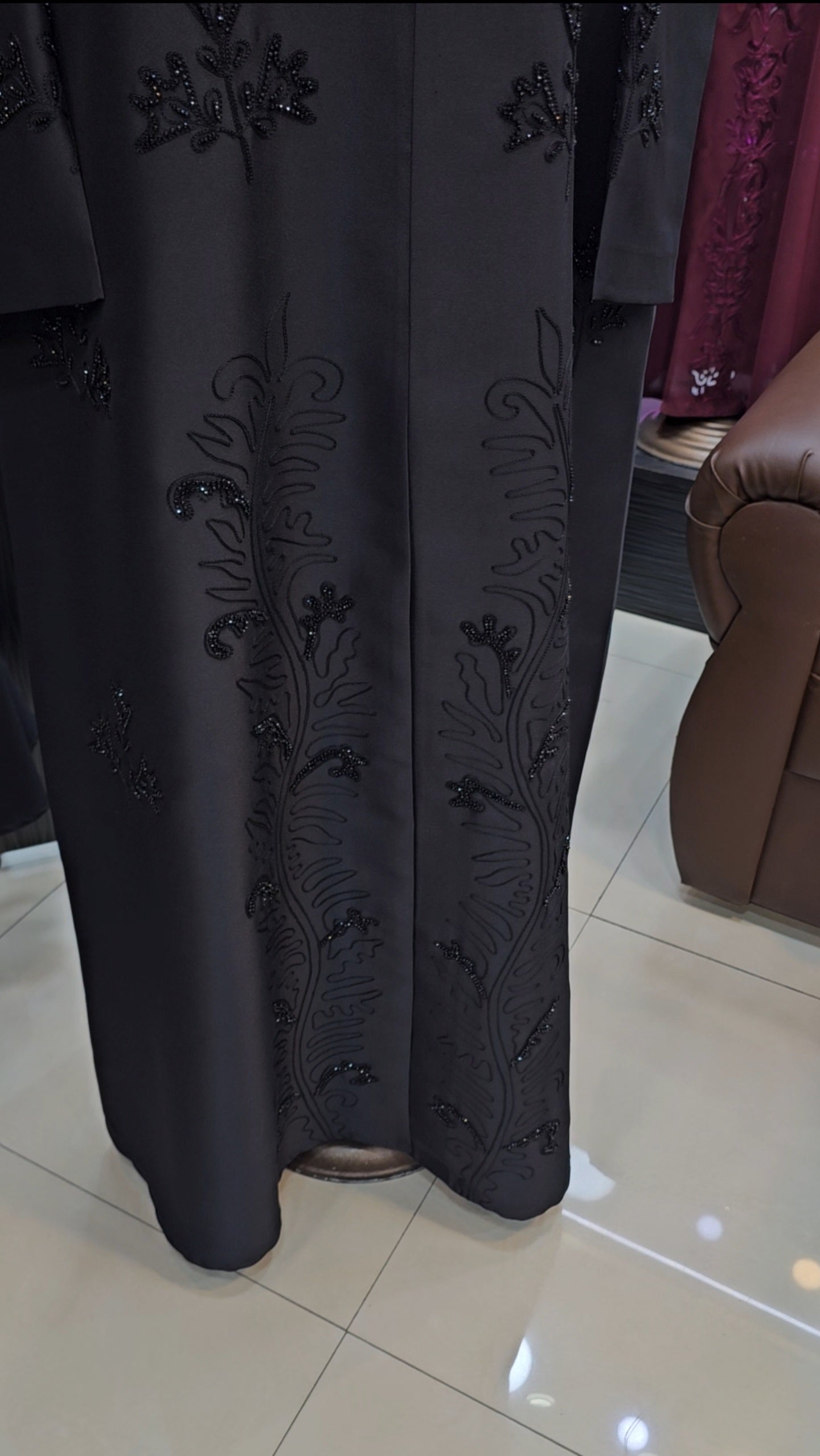 Black design abaya