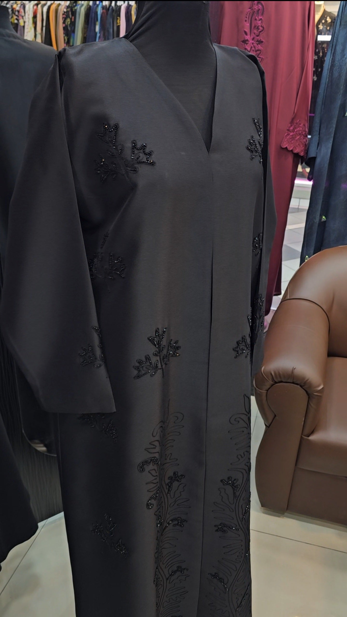 Black design abaya